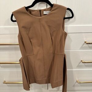 MM LaFleur tie waist sleeves top